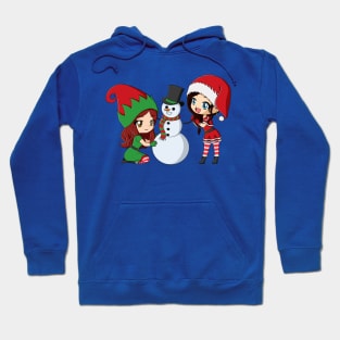 Santa PeachyChan & Elf Rhubarb Hoodie